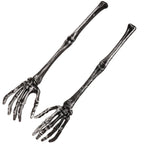 2 Pcs Salad Spoon Decorate Skull Claw Dessert Spoons Making Tools Mixing Hands Plastic Serving Forks