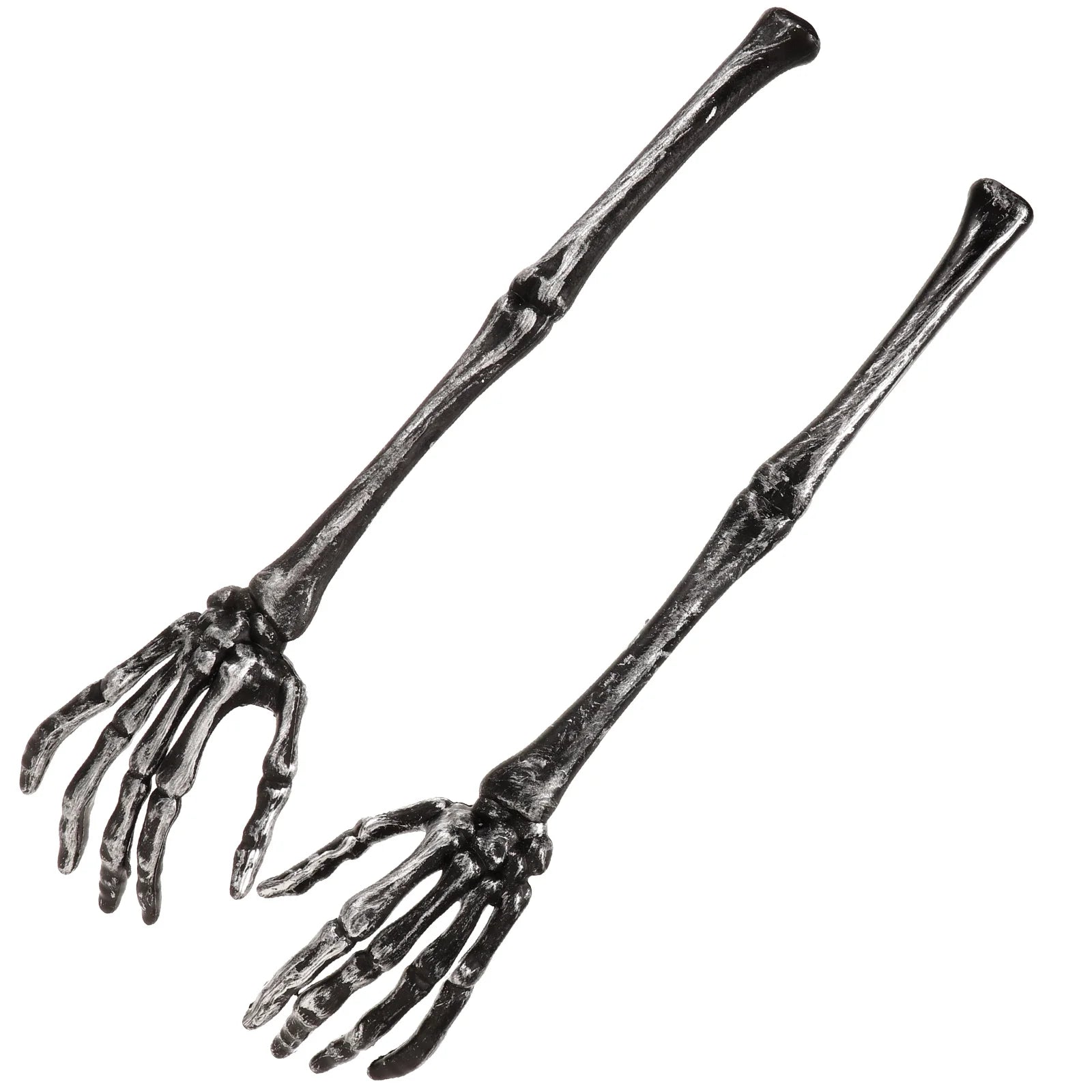 2 Pcs Salad Spoon Decorate Skull Claw Dessert Spoons Making Tools Mixing Hands Plastic Serving Forks