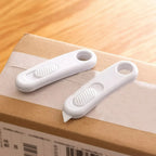 Portable Mini Ceramic Utility Knife Safe Blades Box Packaging Opener Cutting Tools With Keychain Hang Hole With Magnetic Suction