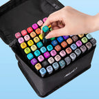 12-168 Colors Markers Set Double Headed Marker Pen Student Animation for Bookmark Manga Drawing Painting School Art Supplies