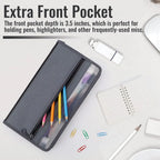 1 Pack A6 Expandable Document Organizer, 13-Pocket Zipper Accordion File Bag, for Cards, Bills, Receipts, Coupons and Cash