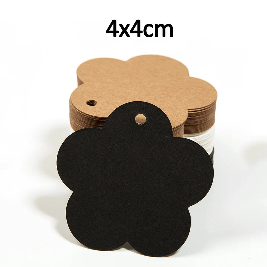 50-100pcs Cat Card Jewelry Display Cardboards Earrings Ear Studs Cards Necklace Flower Price Tags Cards DIY Storage Accessories