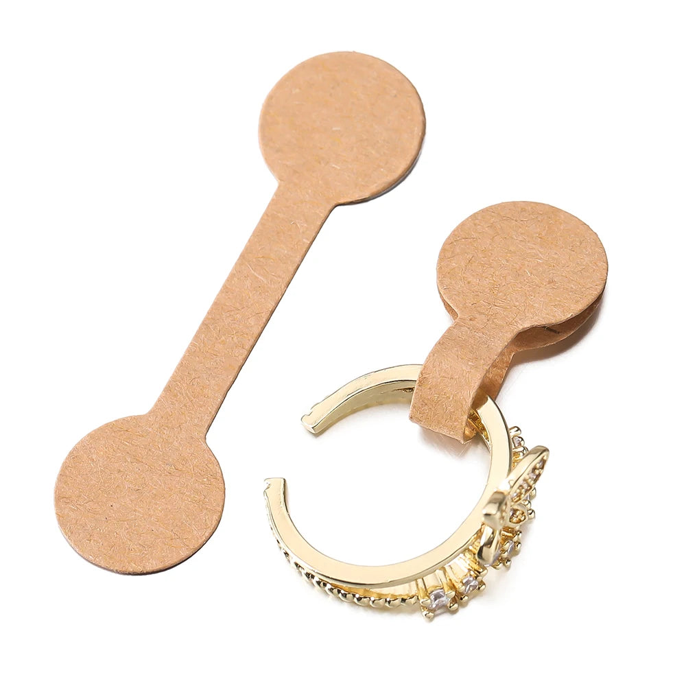 100pcs Jewelry Price Tags Sticker Label for Necklace Ring Earrings Repair Card Small Business Display Packaging Material