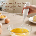 1/2sets Electric Handheld Egg Beater Coffee Milk Frother Portable Milk Foam Maker for Baking Food Mixer Essential Kitchen Tool