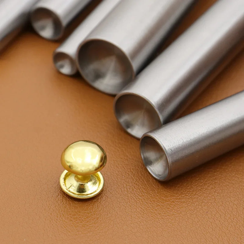 1piece Mushroom Domed Rivet Setting Tool Steel Spike Studs Punch Setter Hand Punching Tool for Leathercraft Garment Shoe Hat DIY