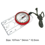 ProMap Compass - Ultra Lightweight Baseplate Map Compass Accurate Orienteering Base Plate Compass for Hiking Travel Camping