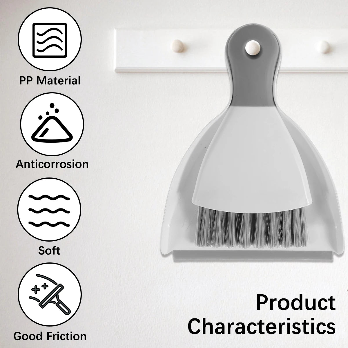 Mini Dustpan and Brush Set Portable Table Top Cleaning Dining Table Crumb Sweeper Multipurpose Desktop Keyboard Cleaning Tools