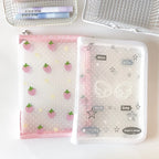 A5/A6 PP Twill Zipper Pouch Cute Stationery Storage Folder File Document Bag Zip File Folder School Office Supplies