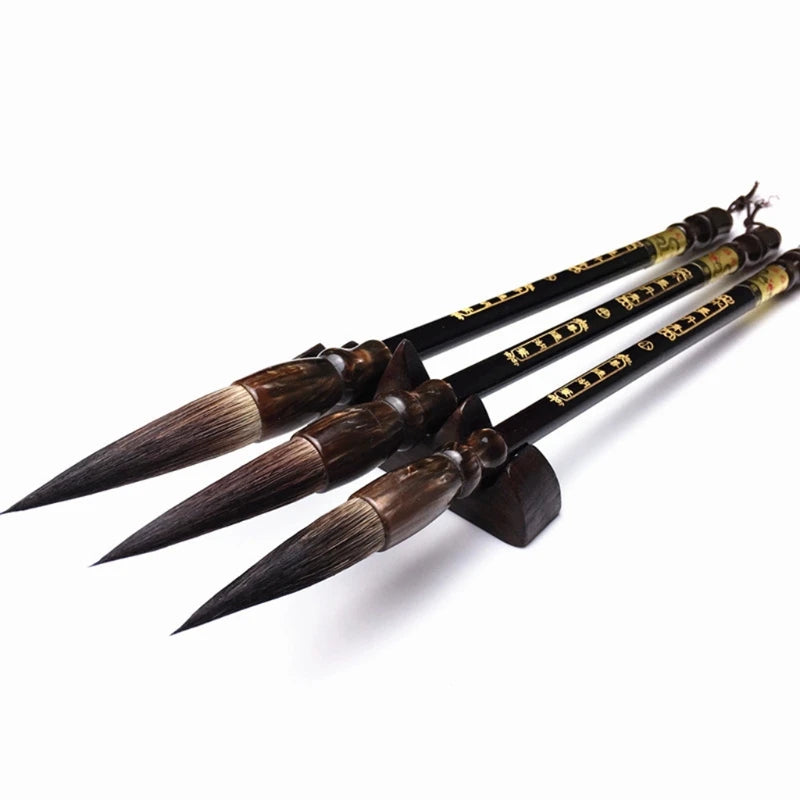 3Pcs Chinese Brush Big Small Chinese Traditional Painting Brush