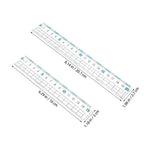 10Pcs Flexible Plastic Anti-Myopia Ruler School Clear Transparent Metric Ruler 15Cm 20Cm for Precise Drawing Classroom