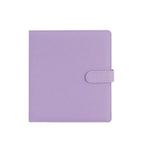 A5 3 Ring Glitter PU Leather Binder with Magnetic Buckle Refillable 4×6 Photo Album Notebook Stationery