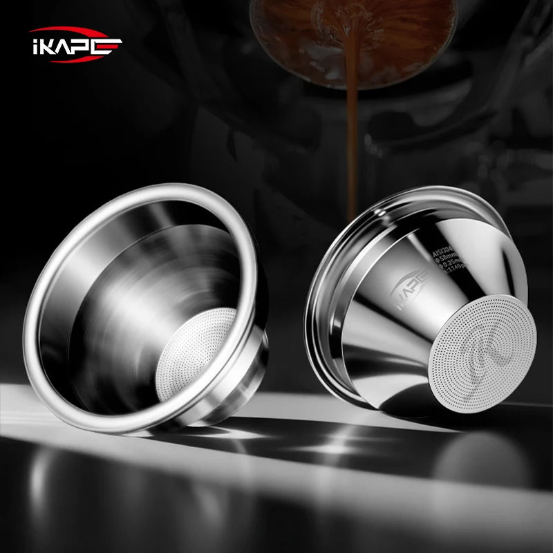 IKAPE 54mm/58mm Variable Diameter Espresso Filter Basket High Precision Extraction For Bottomless Portafilter Coffee Accessory
