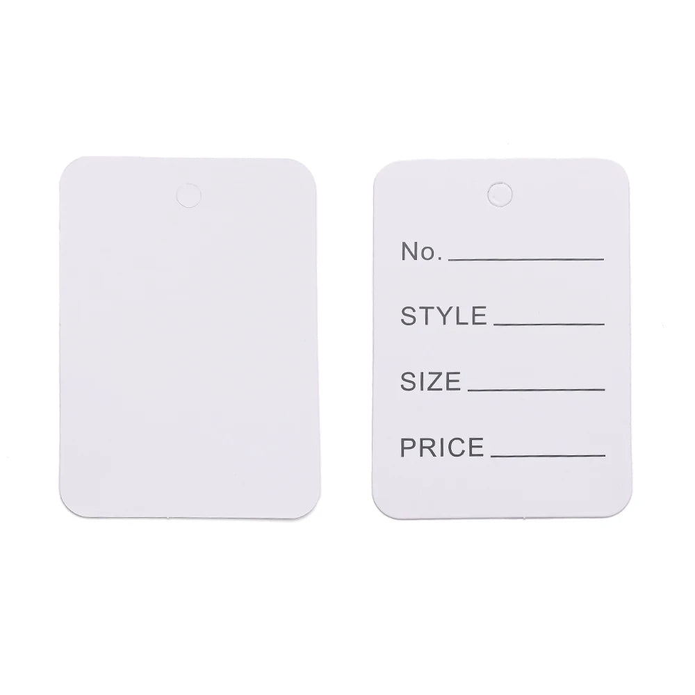 3.5x5cm 100PCS Price Tags Clothing Tag Multi-Colors Merchandise Marking Tag Display Label for Product Jewelry Clothing Tags