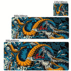 Black and White Dragon Large Mouse Mat Gaming Mousepad Big Rubber Base Mouse Pad Purple Deskpad Eyboard Mats Mousepads 400x900