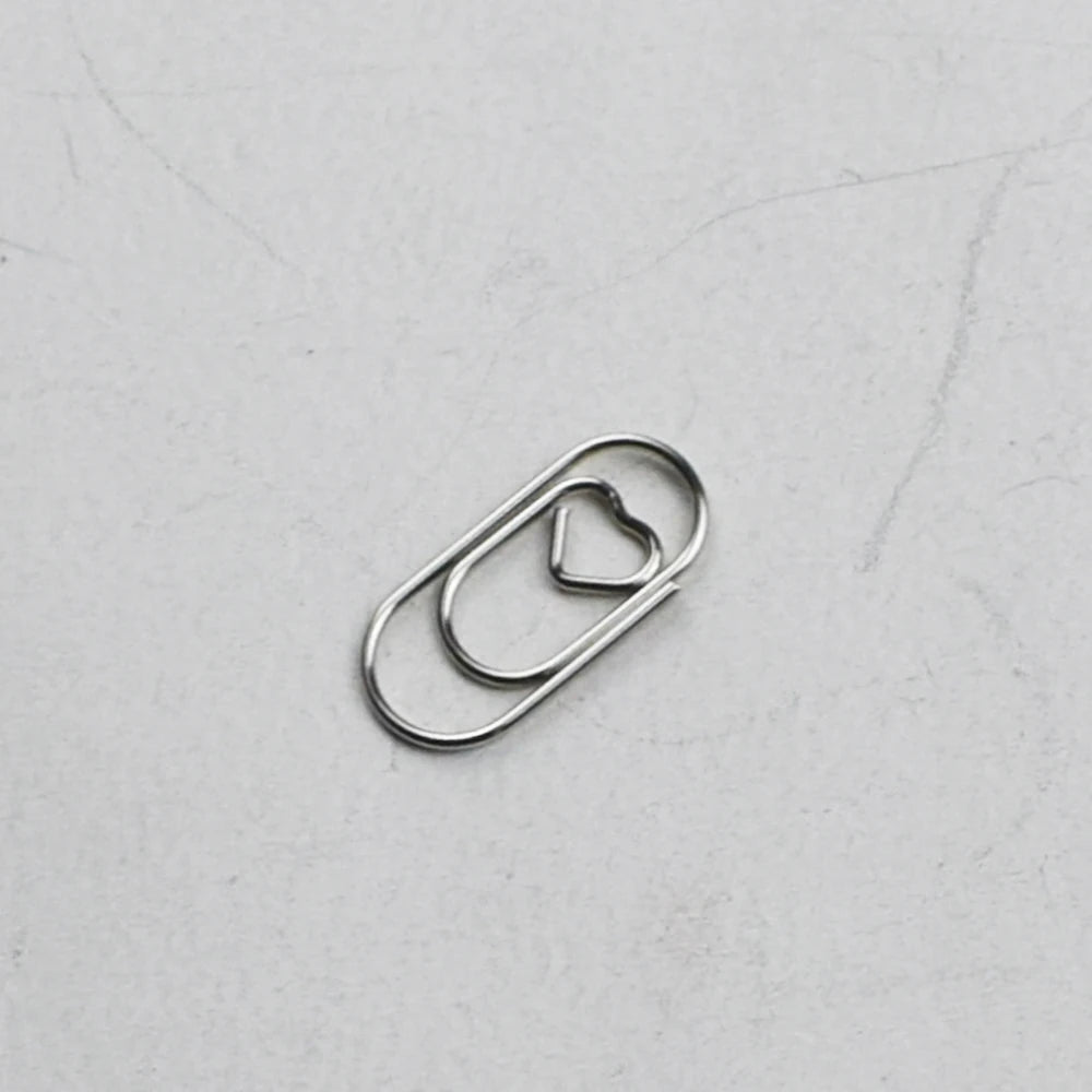 10pcs Mini Metal Paperclip Bookmark Binder Marking Paper Clips School Office Accessories