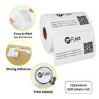 4" x 2.5" Affordabel Direct Thermal Labels 102x64mm 620 label per roll water oil alcohol resistance for shipping use