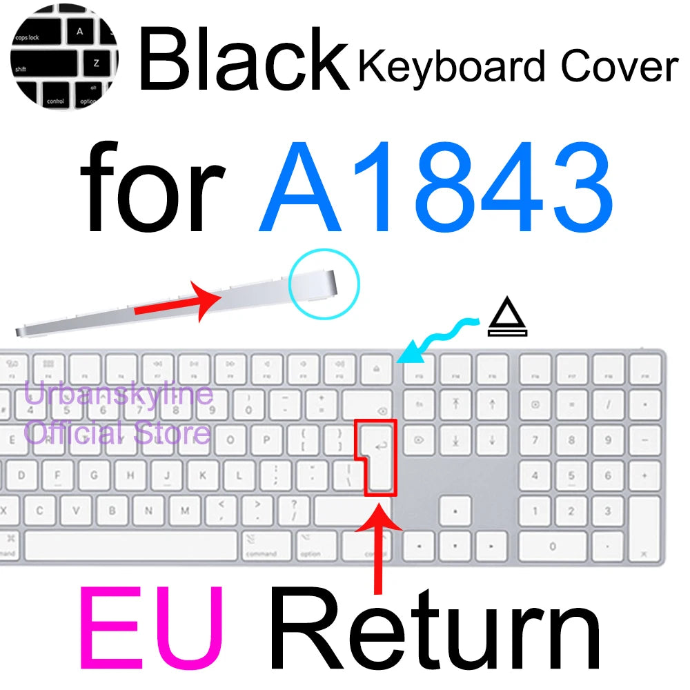 Keyboard Cover for iMac Magic A2449 A2450 A2520 A1644 A1843 A1314 A1243 Bluetooth Silicone Protector Skin Case for Apple G6