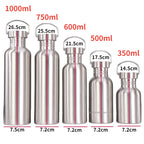 500/750/1000ml Stainless Steel Water Bottle Single Wall Large Capacity Big Mouth Vacuum Flasks with Lid Cycling Drinkware Sports