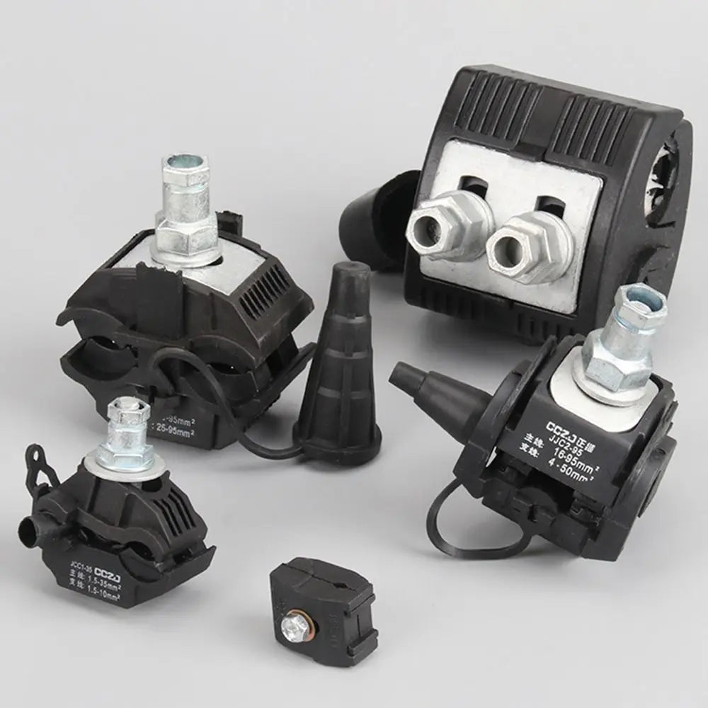 New 63A/75A Insulation Piercing Connector No-Peeling Cable Cable Clips T Shape Wiring Accessories Piercing Connector Clamp
