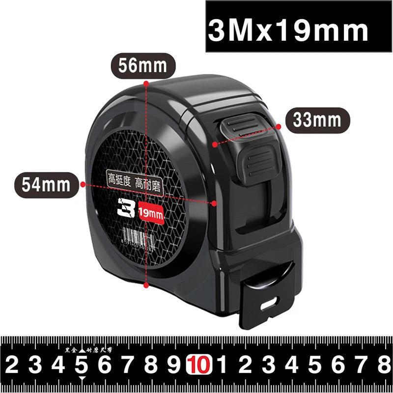 Self-locking/Brake Dual-mode Steel Telescopic Tape Measure, High-precision Wear-resistant Heavy-duty Reliable Measuring Tool.