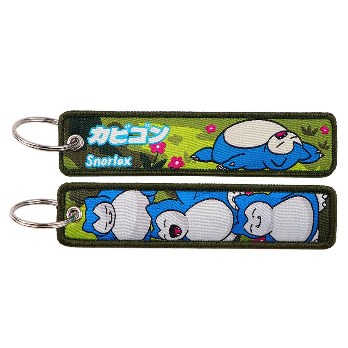 Kawaii Japanese Elf Anime Embroidery Key Fobs Key Tag Motorcycles Cars Backpack Chaveiro Keychain Fashion Keyring Friends Gifts