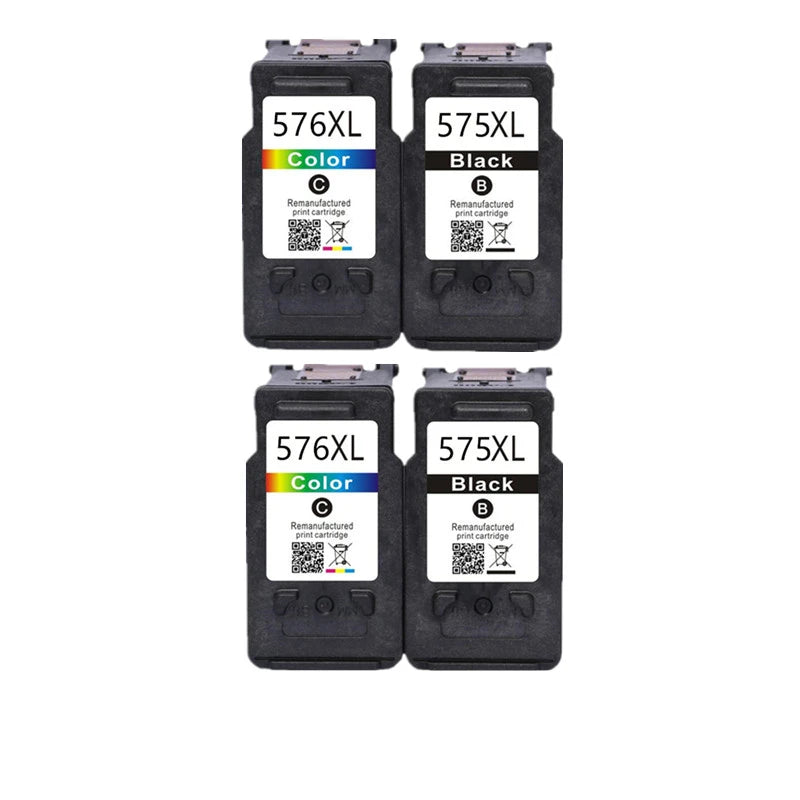 Remanufactured 575 XL 576 XL PG575 CL576 PG-575 CL-576 Ink Cartridge for Canon PIXMA TS3550i TS3551i TR4750i TR4751i Printer
