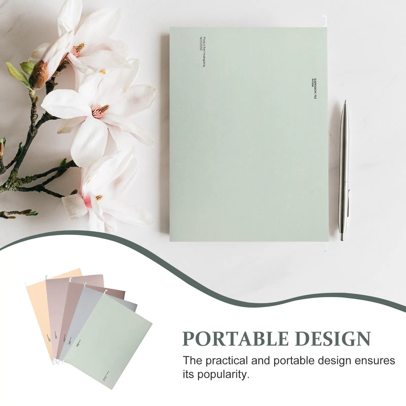 5Pcs Hanging File Folders Stable Portable Paper Iron Office Document Organizer Receipts Bills Holder Efficient Storage Solution