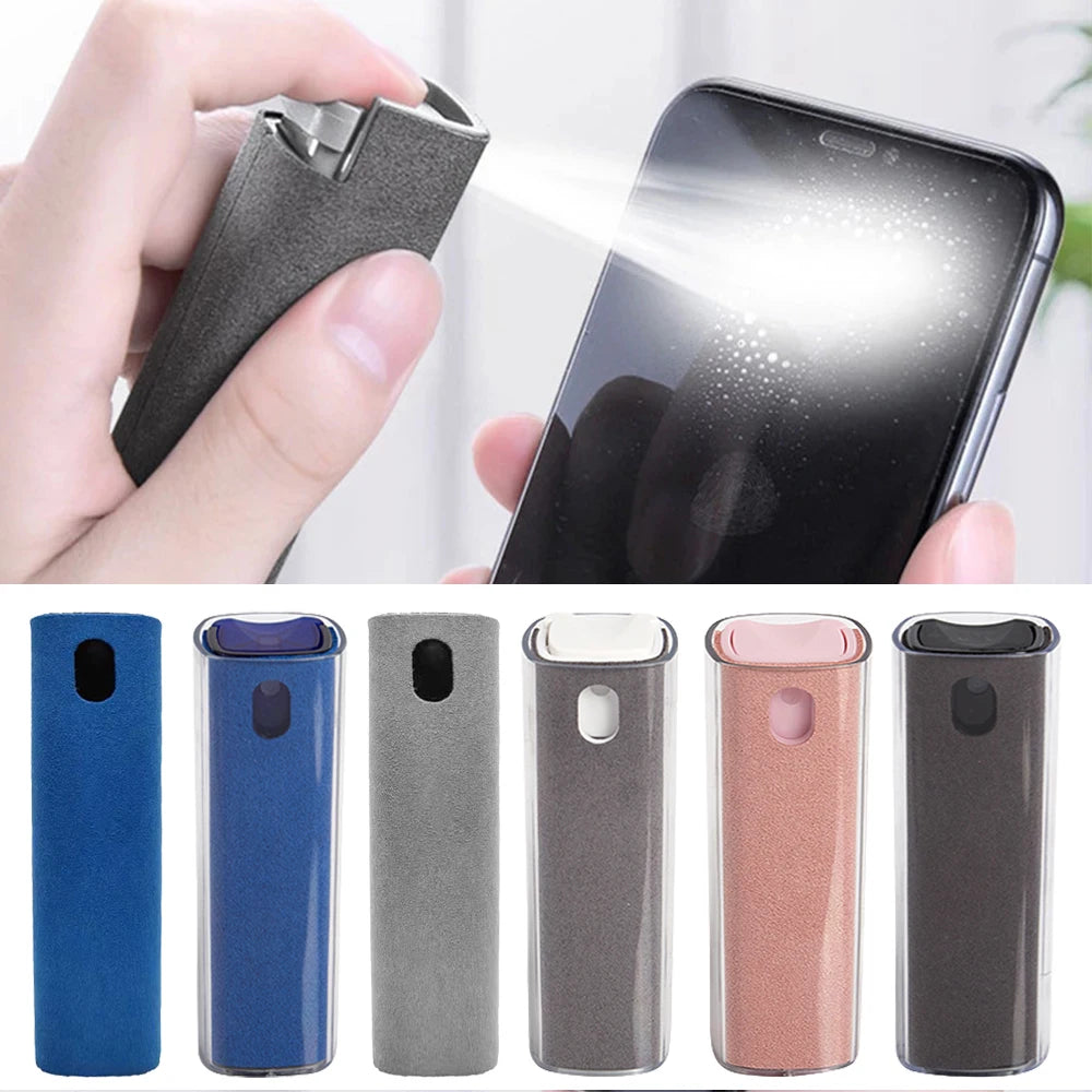 2 In1 Multifunction Microfiber Screen Cleaner Spray Bottle Set For Phone Tablet Latop Cleaning Wipes Cleaner Without Liquid