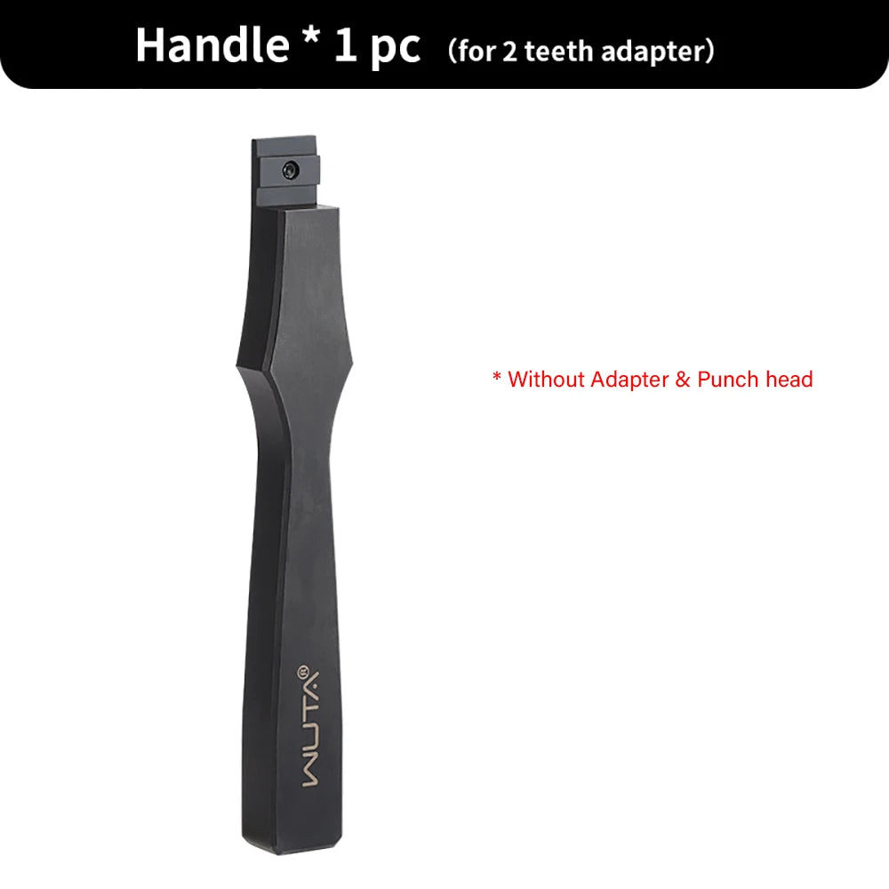 WUTA Multifunctional Leather Hole Punch Round Pricking Iron Stitching Punching Chisel Interchangeable Head Leather Craft Tools