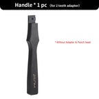 WUTA Multifunctional Leather Hole Punch Round Pricking Iron Stitching Punching Chisel Interchangeable Head Leather Craft Tools