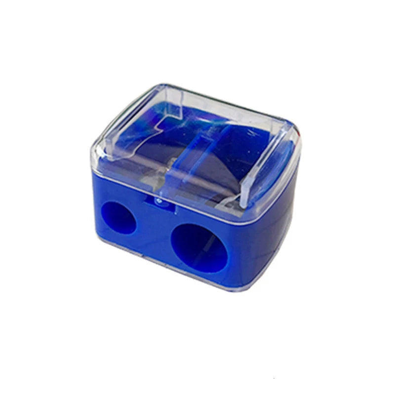 1/4 Pcs Dual Holes Eyeliner Sharpener, Compact Makeup Pencil Sharpeners, Makeup Pencil Sharpener for Eyeliner Lip Liner Pencils