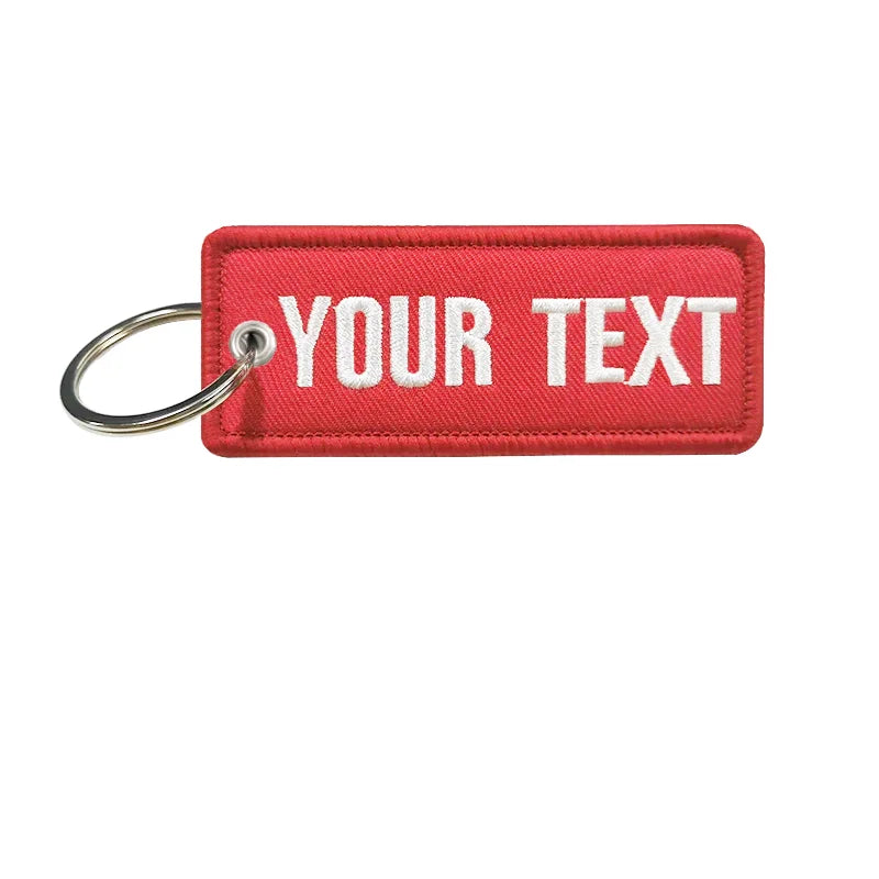 Personalized Name Customization Embroidery Patches, Car, Motorcycle, Backpack, Door Lock, Key-Chain Tag