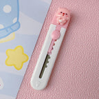 1pc Mini Portable Art Knife Students Use Envelope Opener Cute Cartoon Paper Cutter Office Stationery Express Unpacking Device