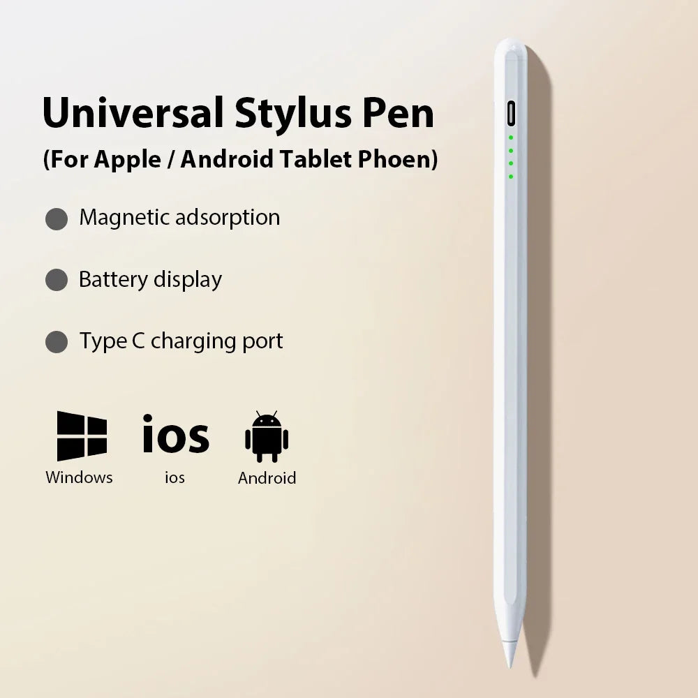 Universal Actiive Stylus Pen For Android IOS iPad 9th 10th MINI 6 7 Tablet Touch Pencil Drawing For Huawei Lenovo P12 M10 Y700