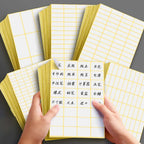15Sheets Multifunction Labels Stickers Self Adhesive Sticky Package Label White Blank Tag Stickers Office School Supplies