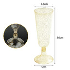 10/20/30pcs Disposable Cups Clear Plastic Champagne Flutes Bar Cups Toasting Glasses for Weddings Party Cocktail Cups,150ml