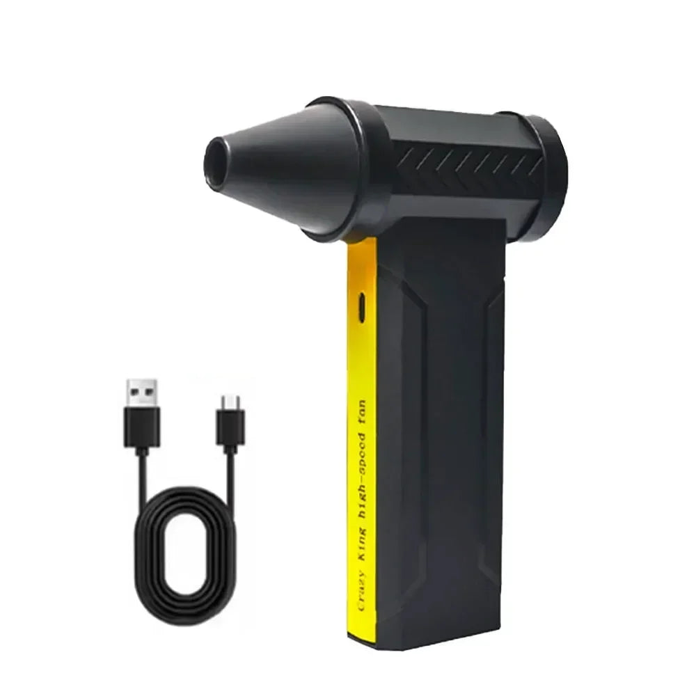 800,000RPM Air Blower Electric Turbo Violent Fan Brushless Motor High-Speed Turbo Fan USB Rechargeable Powerful Air Dust Blower