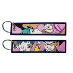 Dragon Ball Embroidery Cool Keychain Lanyard Anime Manga Series Badge Holder USB Pendant Portable Key Lanyard Accessories
