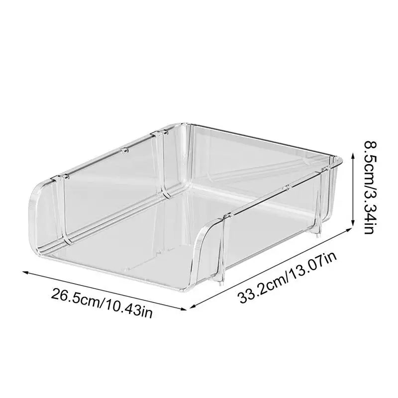 Office Desktop Organizer A4 Paper Drawer Storage Box Stackable File Cabinet Pen Holder Document Case Holder A4 Size Storage Box