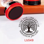 Custom Book library ink Stamp Personalized Self Inking Wedding Stamp Customized Photosensitive Seal Invitation name letter logo