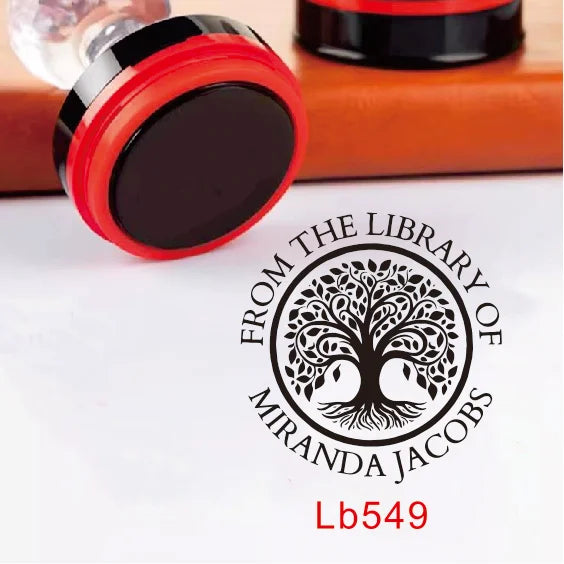 Custom Book library ink Stamp Personalized Self Inking Wedding Stamp Customized Photosensitive Seal Invitation name letter logo
