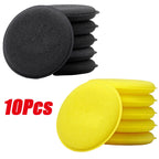10Pcs Round Car Waxing Polish Wax Foam Sponge High Density Applicator Pads Cleaning Sponge Auto Detail Washing Car Cleaning Tool