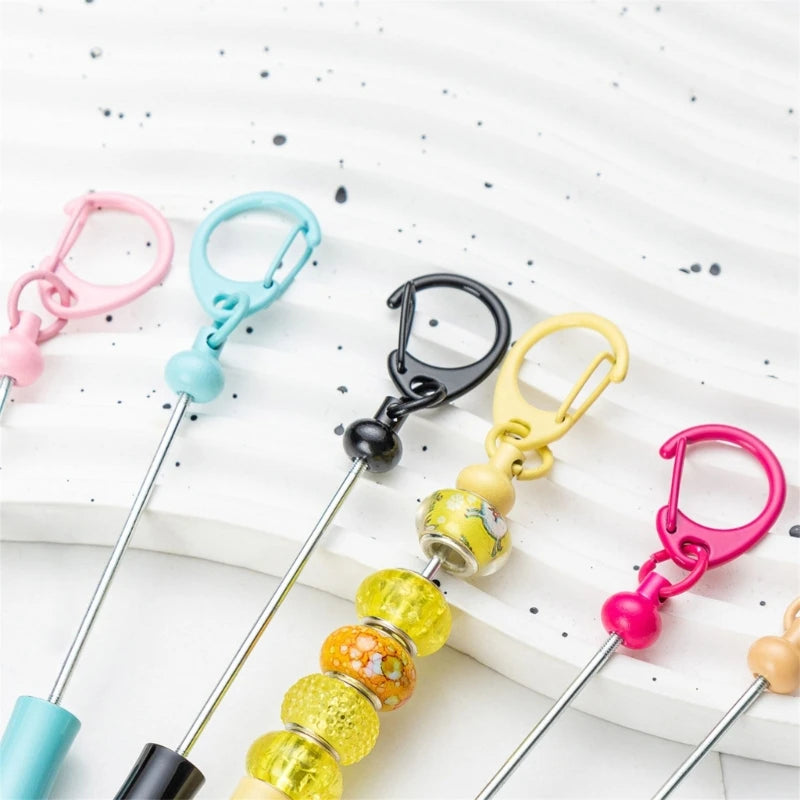 Beadable Letter Opener Metal Letter Opener with Keychain Clip, Beadable Envelope Opener Gift for Student Teacher 896C