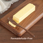 3-piece natural walnut wood coffee stirrer set, reusable, kitchen beverage stirring spoon, butter spreader, coffee equipment set