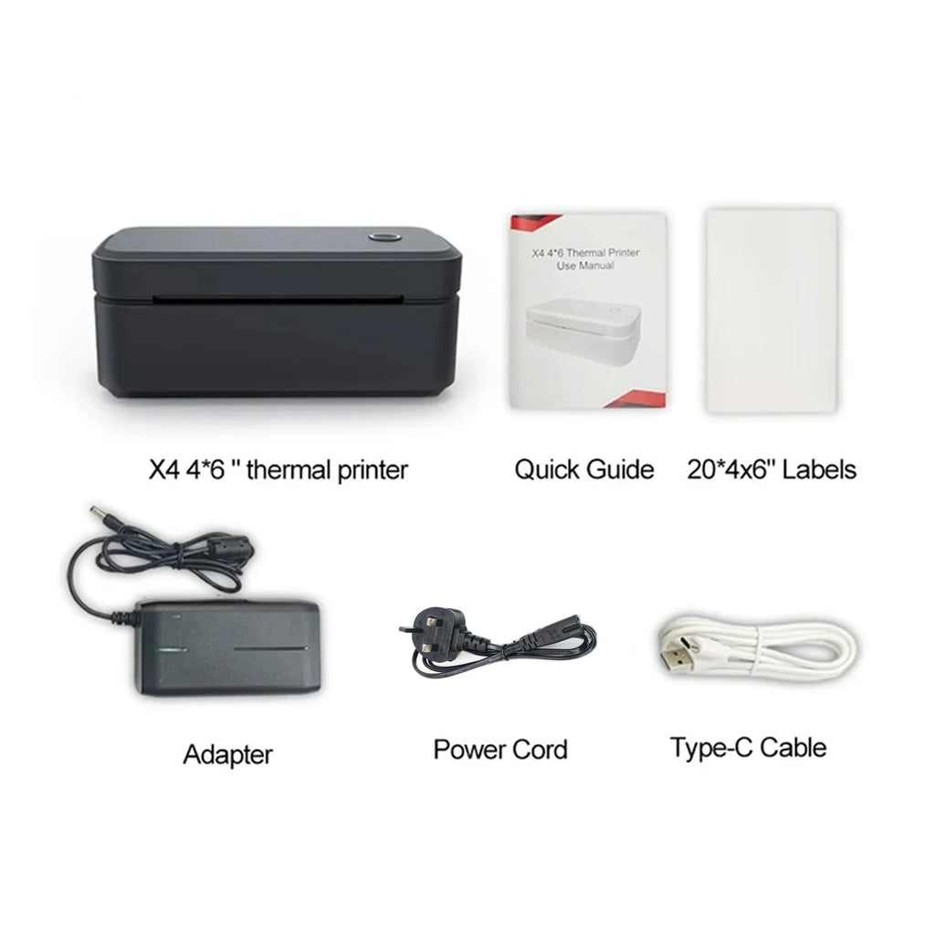 Marklife X4 Thermal Label Printer Portable Printer for 4x6 Mailing Packages Printing Bluetooth & Automatic Label Recognition