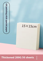 10/50 Sheets A4 Heavy Color Oil Painting Stick Special Paper Square 16k/32k Thickened 300g Soft Crayon Art Sketch Blank Paper