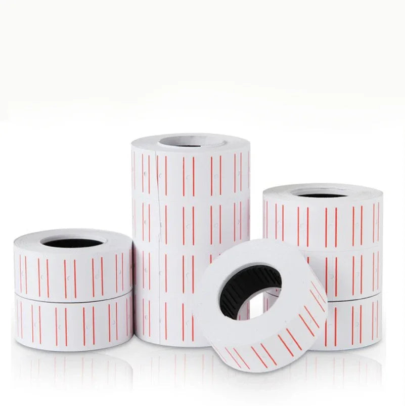 Retail One Roll Paper Colored  Adhesive Price Sticker Price Label Refill for MX-5500 Price Tag Gun Lableller Counter Accessories