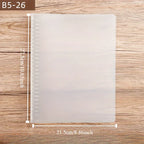 175-Page Capacity Ringed Binder, Clasp Closure Plastic Organizer Binder for Office, School, Home Supplies - PP Material