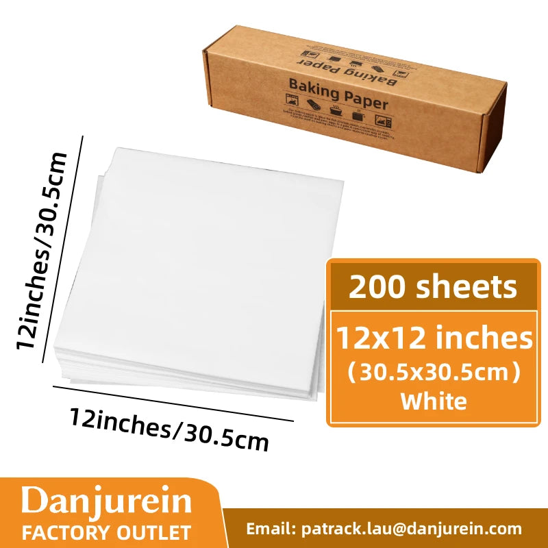 Parchment Paper Baking Paper 4"6"8"9"10"12" Precut Non-Stick Grilling Food Packaging Oven Air Fryer Steaming Bread Cake Cookie