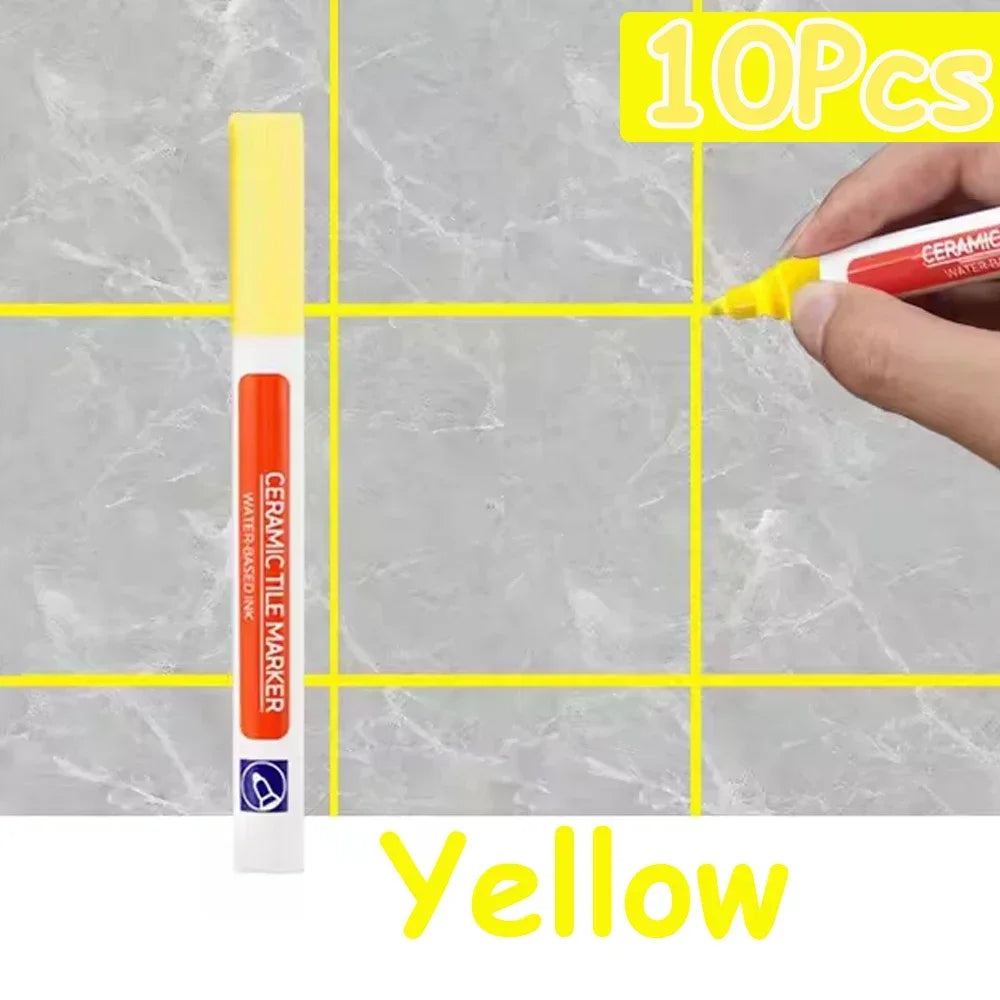 10 Colors 1/2/4/10Pcs Floor Tile Marker Pen Wall Grout Pen Waterproof for Ceramic Kitchen Bathroom Seam Paint Gap Repair Tools